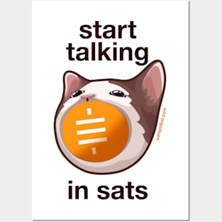 Start Talking In Sats Pop Cat Posters and Art